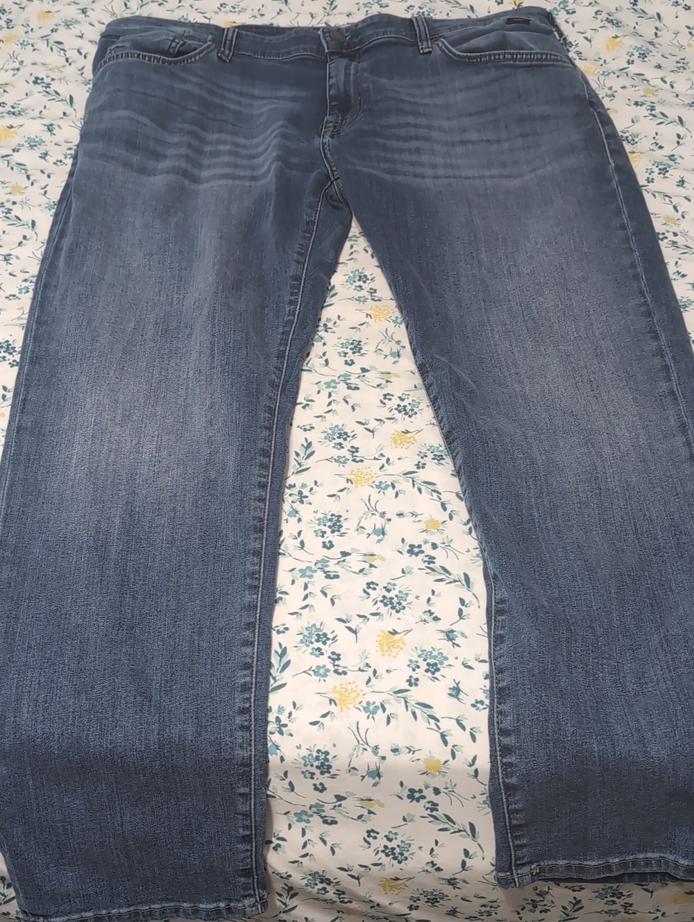 Mavi Men's Mid Blue Straight-Leg Jeans